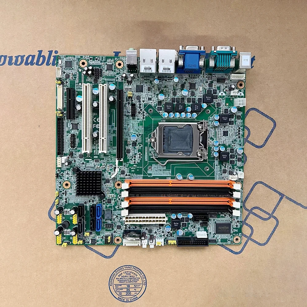 AIMB-582 REV.A1 AIMB-582QG2 porta Ethernet gigabit dupla placa-mãe de controle industrial chipset Q77 suporta 1155 pinos