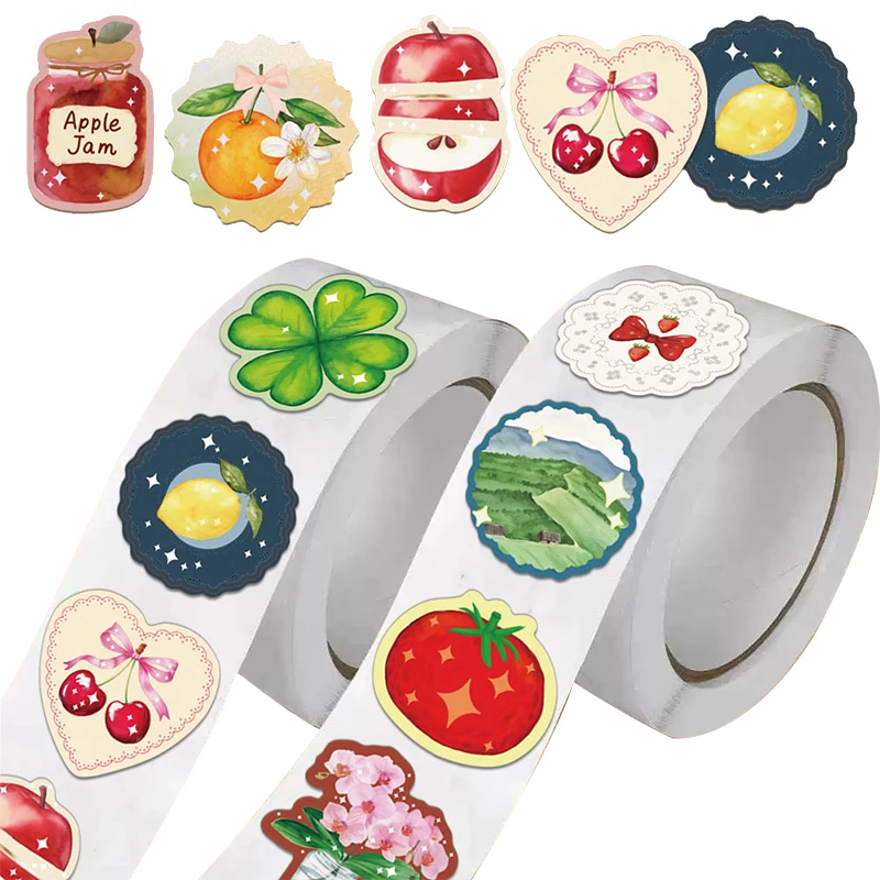 500 قطعة عنصر الكرتون لفة ملصق الجمالية الكتابة على الجدران زجاجة ماء صندوق أدوات مكتب محمول الأمتعة مذكرات الهاتف البلاستيكية الشارات مقاوم للماء #2