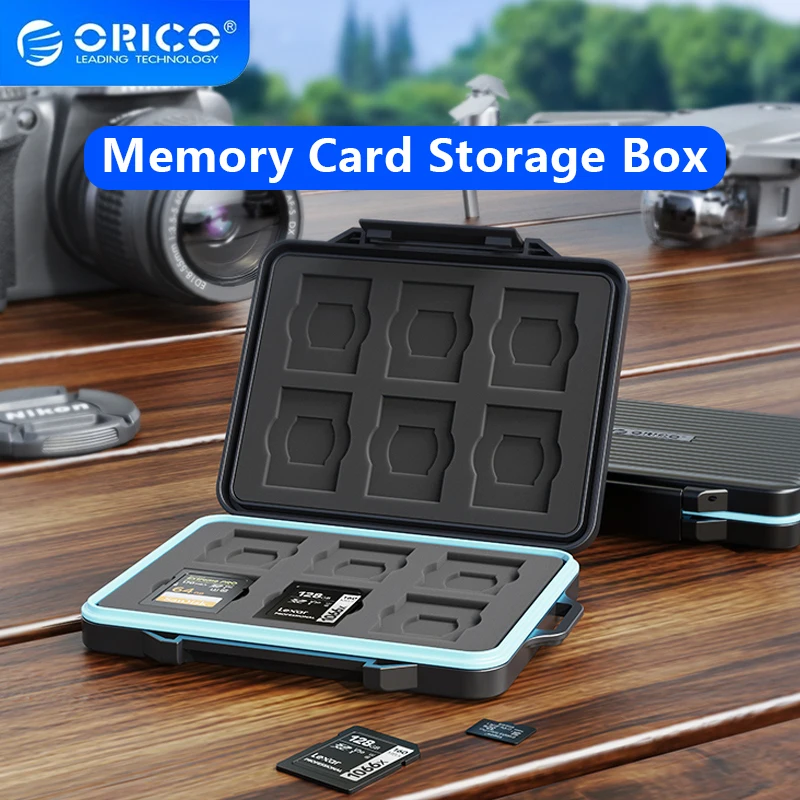 

ORICO SD Memory Card Storage Case Micro SD Card Storage Holder Case Houder Computer Camera for HDD/CF/SD Card Holder Organizer