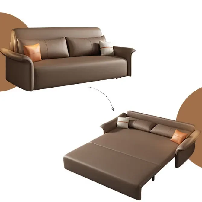 

New Arrival Electric Foldable And Wash Free Cat Claw Cloth Dual-purpose Sofa, Remote Control Pull-up Double Sofa Bed