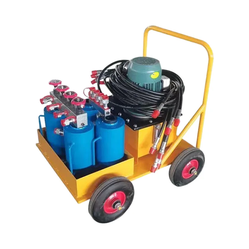 One-to-four vertical plate tightener Electro-hydraulic plate changer