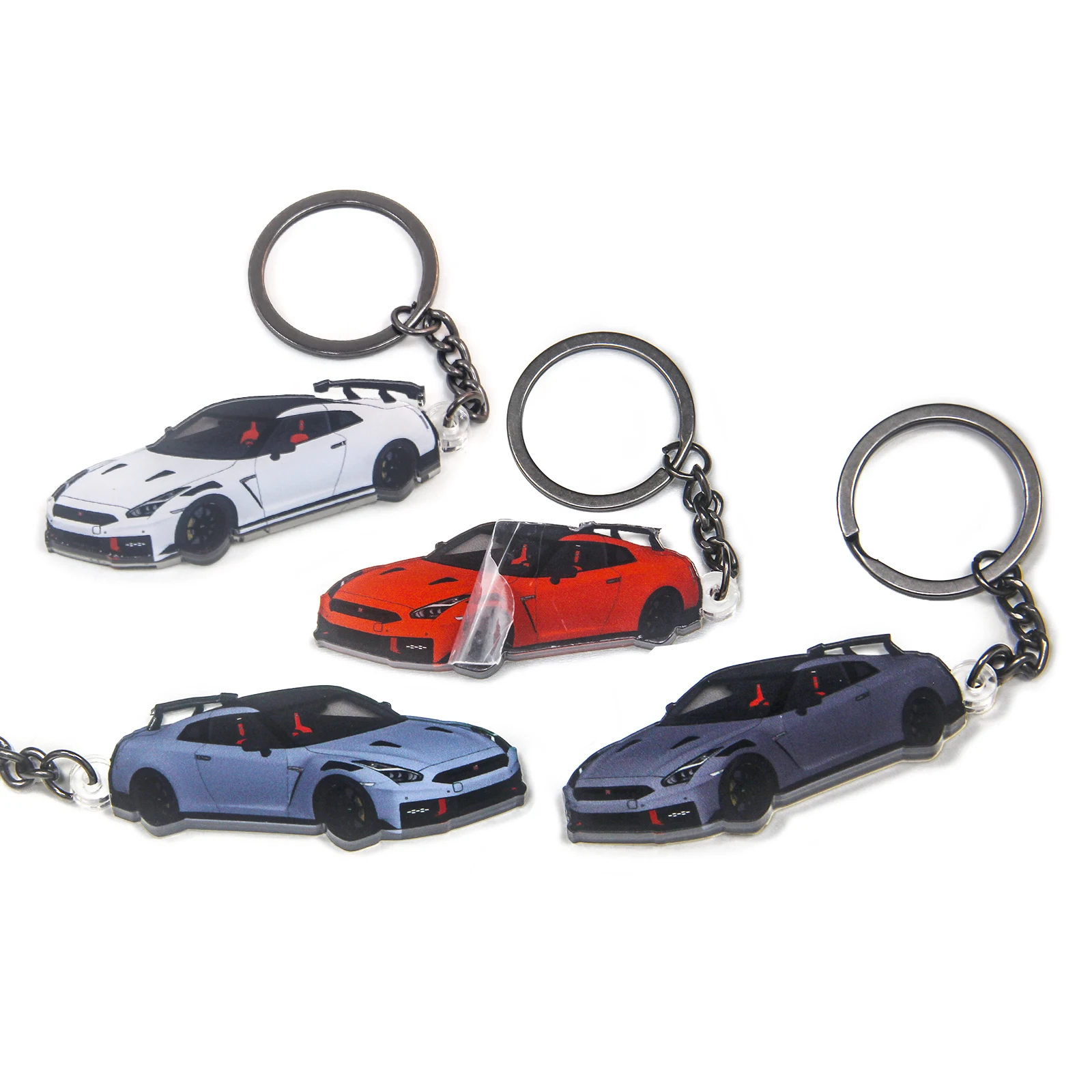 

Nissan GT-R NISMO R35 2024, акриловый брелок для ключей, автомобильные аксессуары, брелок для ключей, подарок для мужчин, любителей автомобилей, горячая распродажа, оригинальный автомобильный брелок для внедорожника