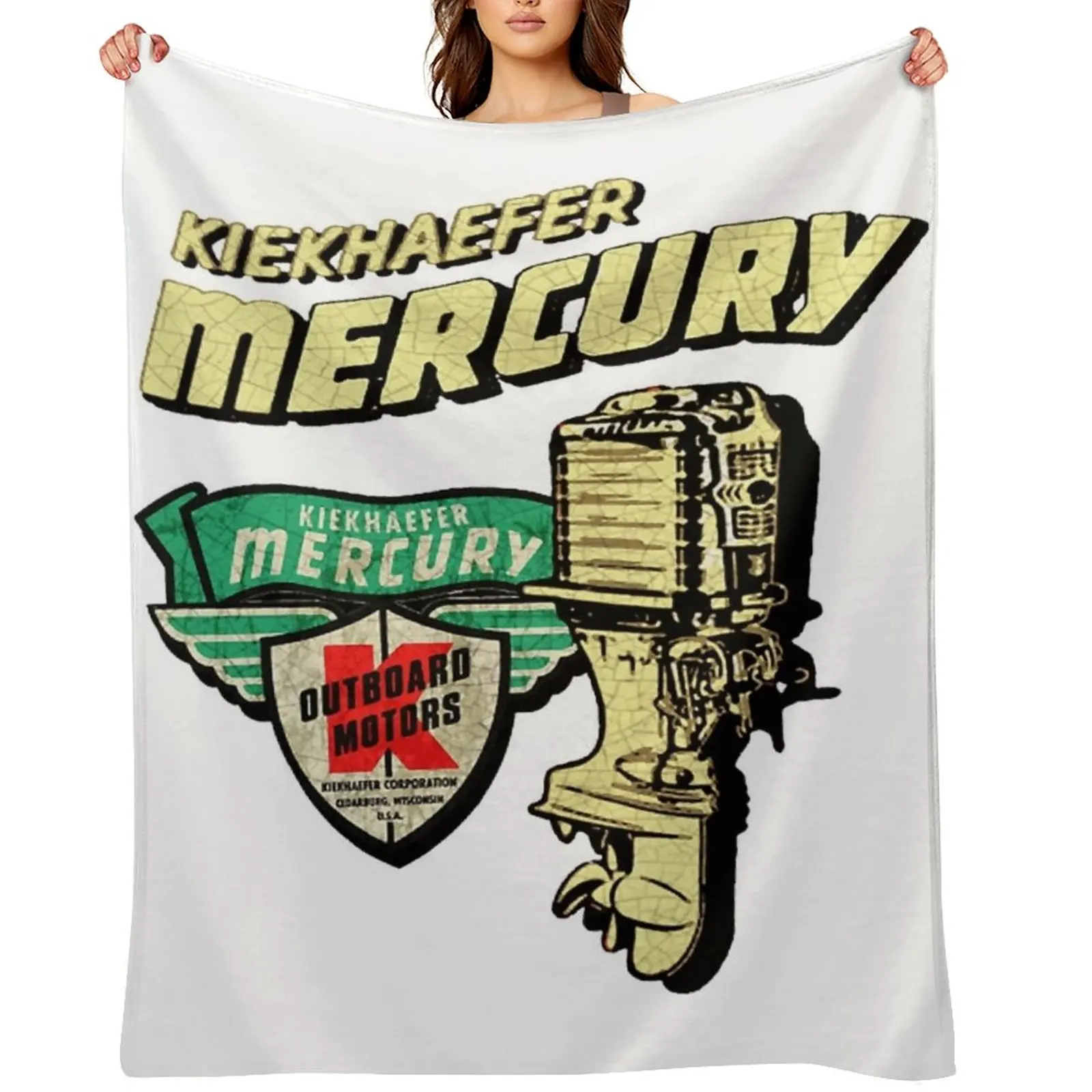 

Mercury vintage Outboard Motors Throw Blanket Extra Large Throw Sofa Throw blankets ands Shaggy Blankets