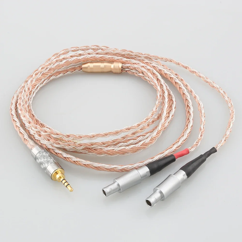 HiFi 16 Core 99% 7N OCC Earphone Cable For Sennheiser HD800 HD800s HD820s HD820 Enigma Acoustics Dharma D1000 Headphone