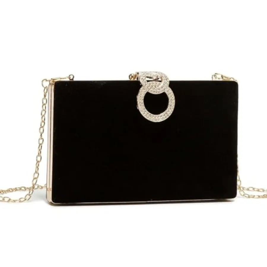 

Clutch Purse for Women, Evening Bag with Removable Chain Strap Elegant Handbag for Wedding/Prom/Cocktail/Party