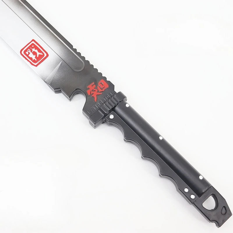 80cm/31.5인치 브레이킹 스루 PU 마체테 모델 카타나 소품 게임 주변기기 코스프레 수집품 파티 용품 야외 장난감 선물