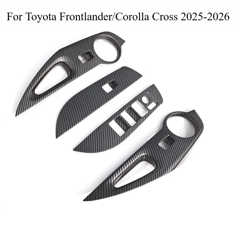 

Для Toyota Frontlander/Corolla Cross 2025 2026: Накладка на рамку дверного переключателя | Накладка на панель из нержавеющей стали: улучшение интерьера и аксессуары