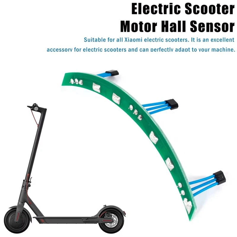 Placa de sensor de hall para scooter elétrica, módulo de sensor de salão de motor, placa pcb para peças de scooter m365 pro