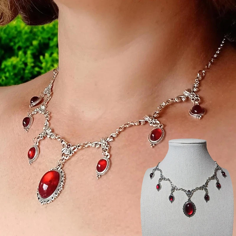 Vampire Cameo Choker, Gothic Jewelry, Victoria, Retro, Butterfly, Blood Drop, Pagan, Witchcraft, Alternative, Necklace For Women