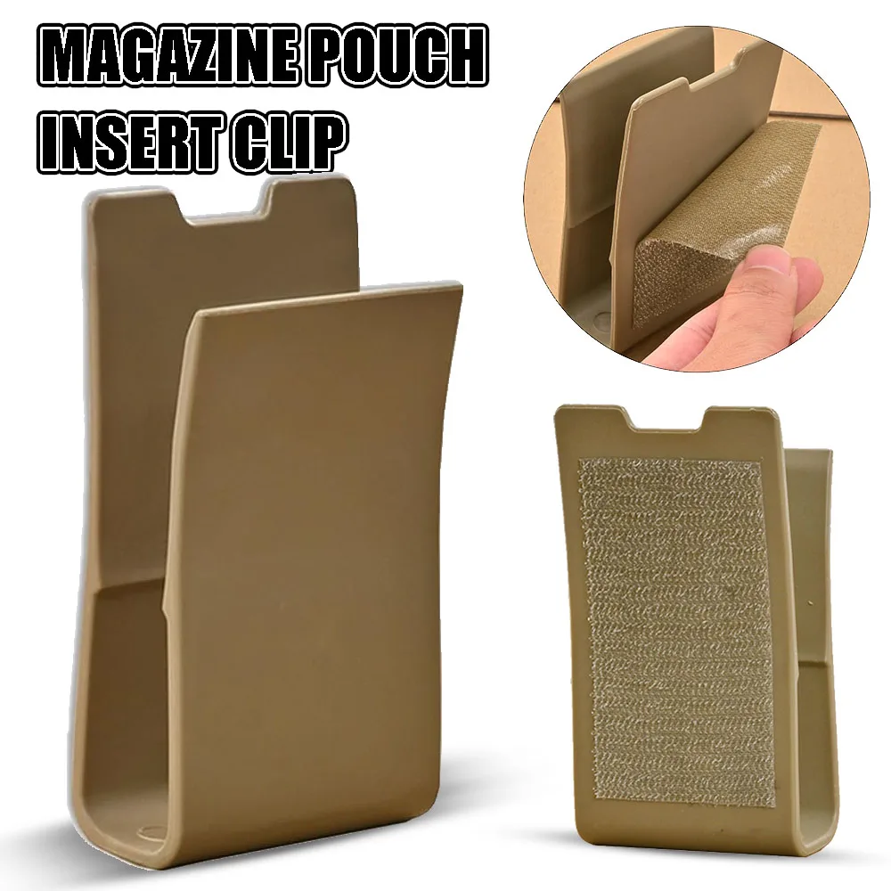 3 pçs revista bolsa inserir clipes de náilon cunha revista bolsa inserções para m4 556 762 mags airsoft caça mag bolsa acessórios