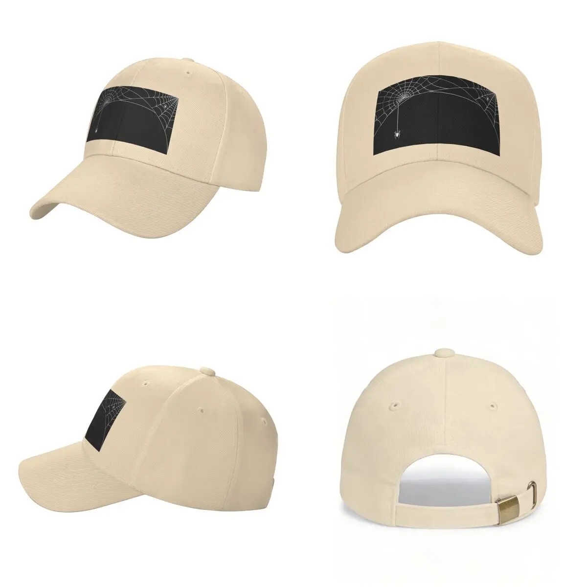 Black White Spider And Cobweb Cap Fashion Casual Baseball Caps Adjustable Hat Hip Hop Summer Unisex Baseball Hats