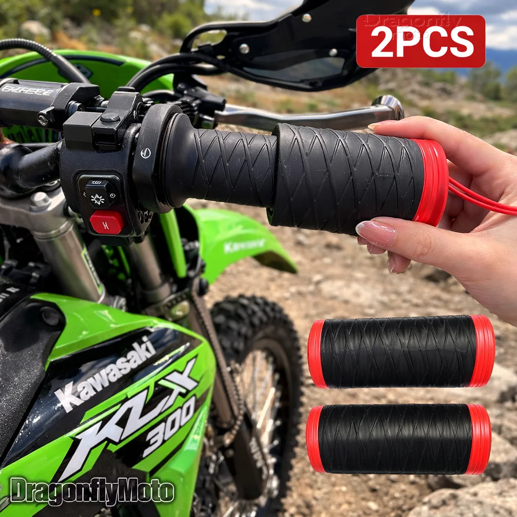 

Силиконовые чехлы на руль мотоцикла для Kawasaki KLX230 KLX 230 KLX300 KLX 300, самозатягивающиеся, нескользящие, для мотоциклов