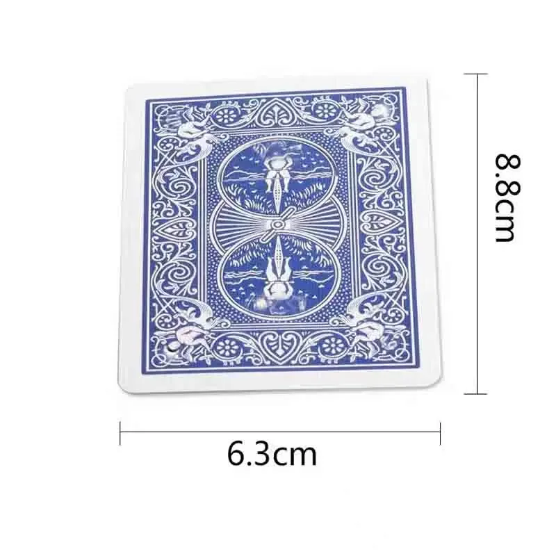 카드를 통한 담배(블루 깔바위 카드) 마술 트릭 메탈리즘 카드 마기아 클로즈업 무대 액세서리 마지 일루젼