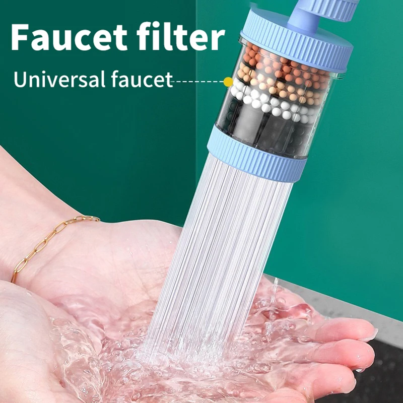 NEW 6-layers Water Filter Tap Purifier 360° Rotation Universal Faucet Aerator Splash Nozzle Mixer Bubbler For Kitchen Bathroom