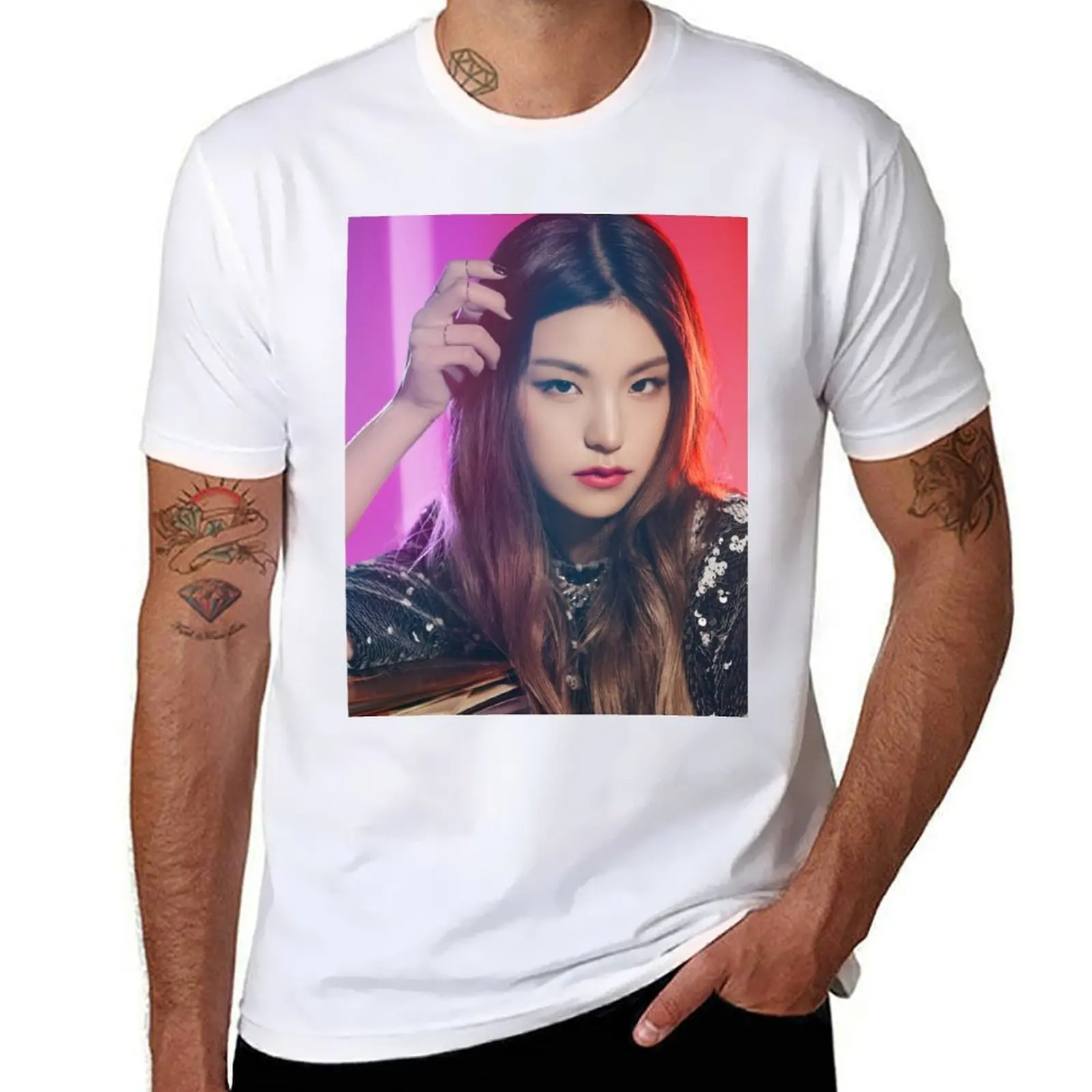 

Itzy Yeji T-Shirt man graphic t shirt anime t shirts oversize T-Shirt