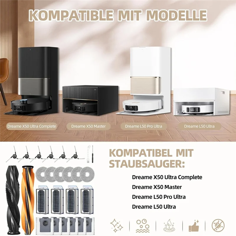 

WORTHOWN-Accessories For Dreame X50 Ultra Complete / X50 Master / L50 Pro Ultra / L50 Ultra Vacuum Robot