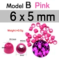 20 piezas rosa 6X5mm B