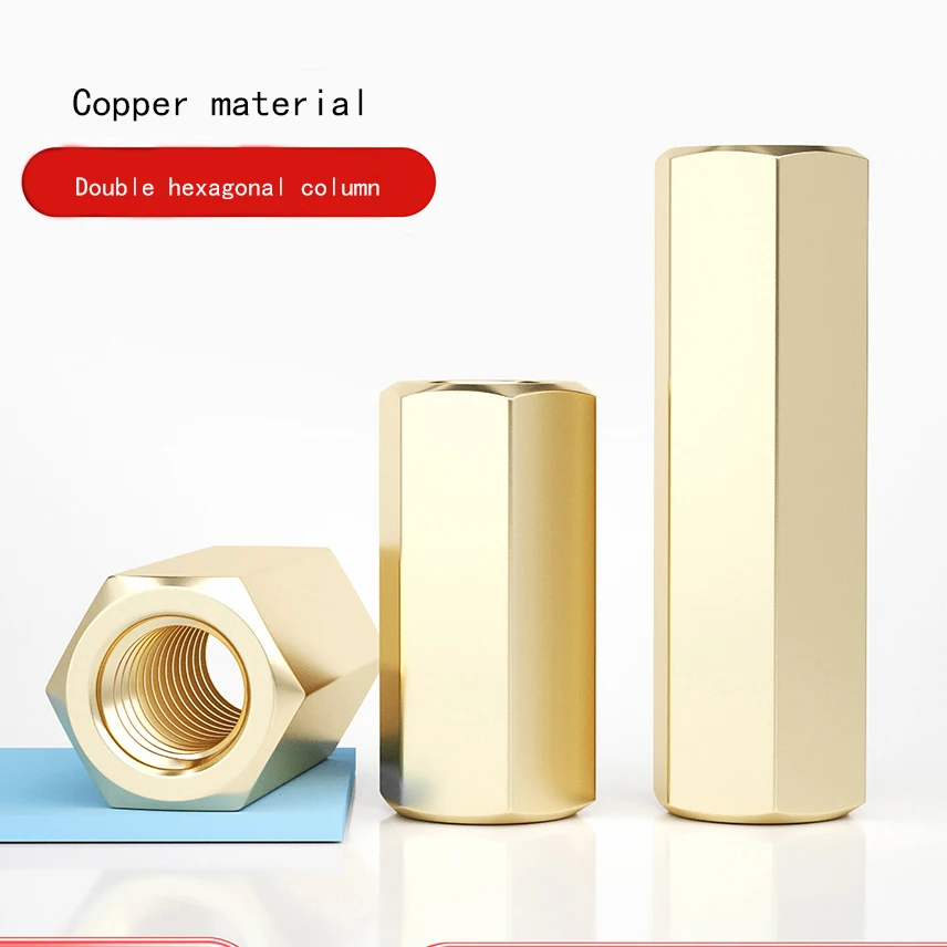 Double Sided Hexagonal Brass Stud, Double Headed isolation Stud, Nut Stud, Hollow Chassis, Motherboard, Computer Copper Stud