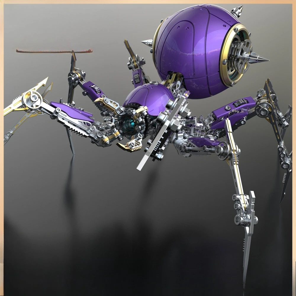 Assemble spider model precision mechanical insect ornament