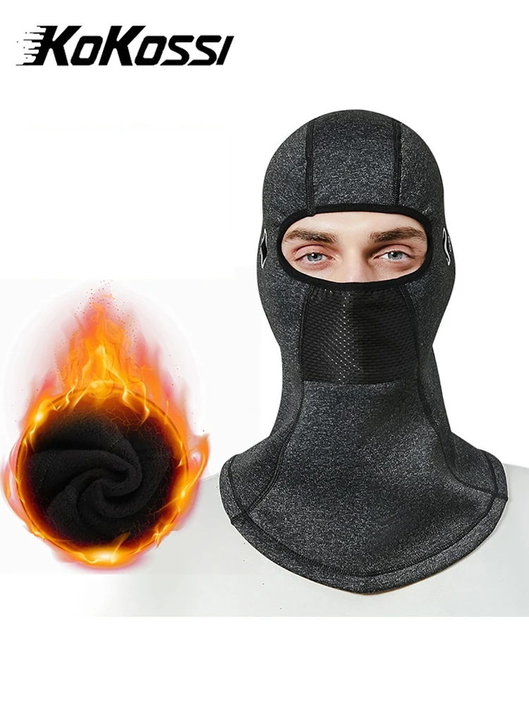 AliExpress KoKossi Windproof Skiing Balaclava Helmet Lined Plush Warm Mask Running Headcover Outdoor Cycling Motorcycle Riding Headwear