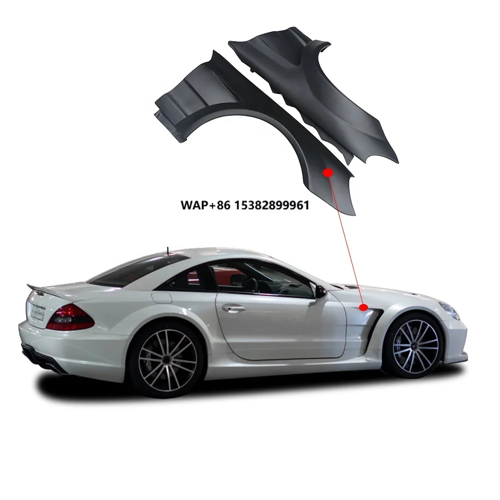 

For 2012-2013 SL R230 Black Series Style Fiberglass Fender Flares Wheel Arch