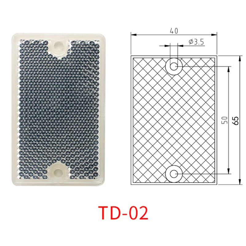 Photoelectric Switch Reflector Sensor Reflector  TD-02 Probe Electric Eye Feedback Small Cell 65mmX40mm