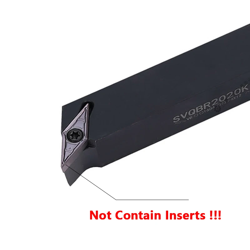 Imagem -04 - Svqcr Svqbr 1212 1616 2023 2525 Torneamento Externo Ferramenta Titular Cnc Carboneto Inserções Vbmt Vcmt Torno Cortador Haste Barra Svqcr2525m16