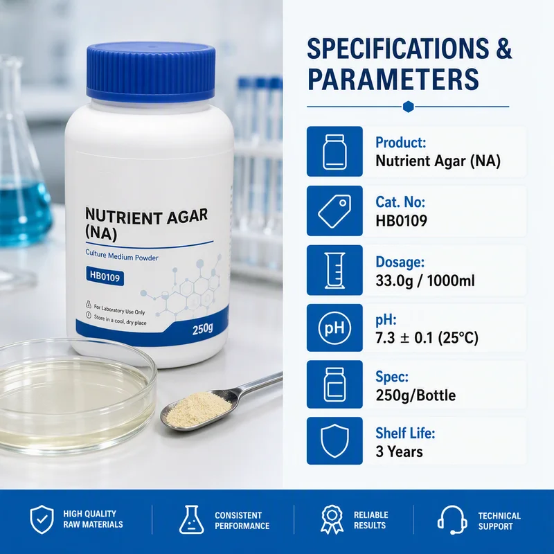 IKEME 250g NA Nutrient Agar Culture Medium Powder for Laboratory Microbiology Bacterial Growth Cultivation Research and Analysis