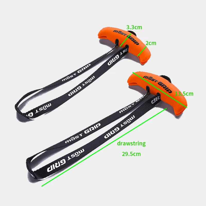 New 2pcs Gym Pull Up Handles Rubber Grip TPE Arc Grip Fitness Band Handle Portable Strength Training Accessories