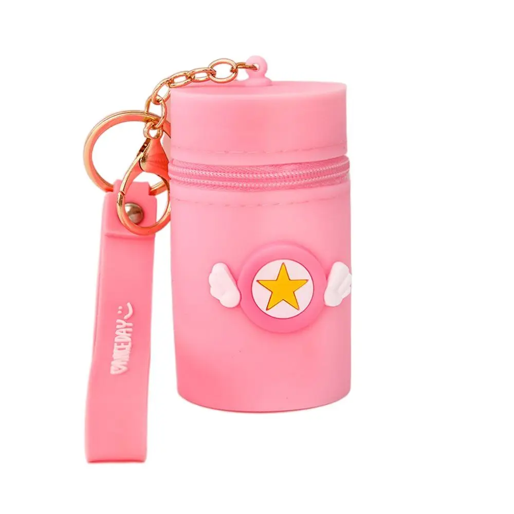 

Mini Silicone Coin Pocket Portable Multifunctional Key Chain Bucket Bag Headphone Storage Bag Coin Purse