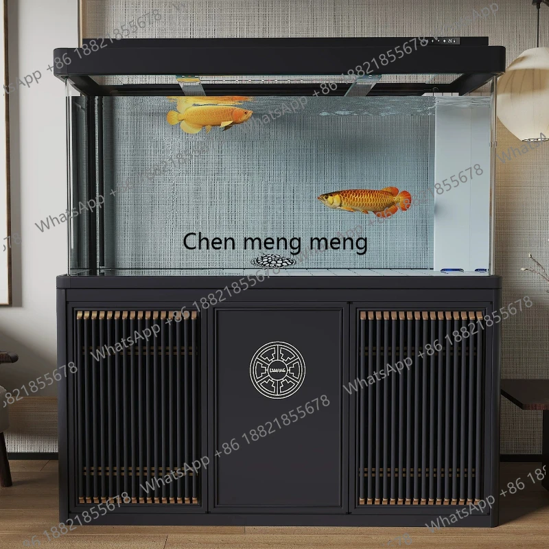 

Medium and large screen fish tank partition vertical floor water-free self-circulating aluminum alloy bottom cabinet