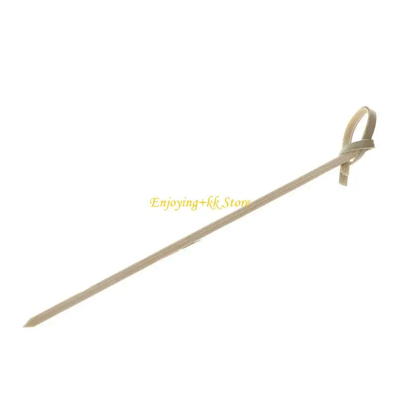 

Q1JB Disposable Knotted Skewer Set of 100 Buffet Cupcake Toppers Wedding Party