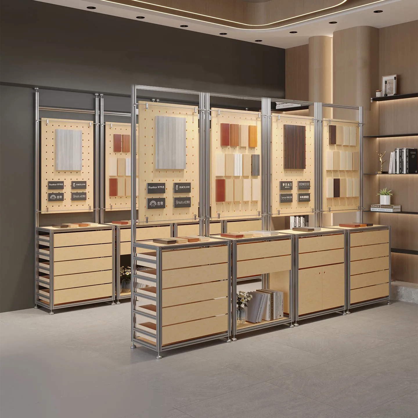 

Витрина-холодильник Birch Ocean Plate Freezer с алюминиевым профилем, напольный стеллаж для демонстрации товаров, контейнер для хранения напольного типа