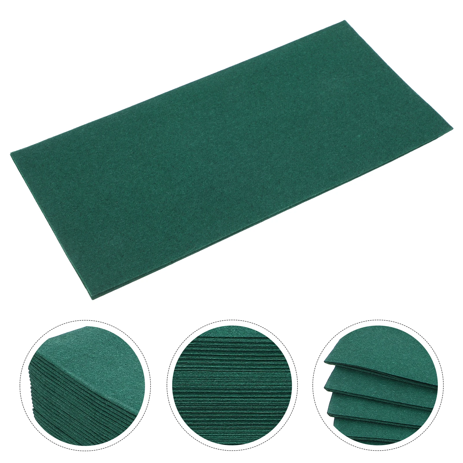 Servilletas desechables verdes para cena, banquete, boda, graduación, cocina, evento forestal, servilletas para cena en caja, 50 Uds.