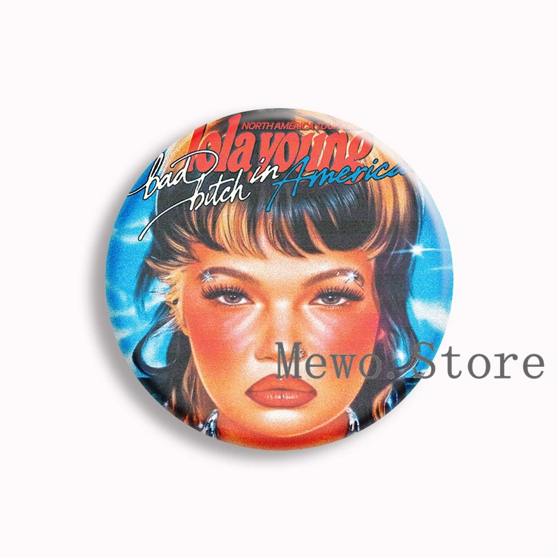 Wish You Were Dead Lola Young Soft Button Pin North America Tour 2025 New Album Aesthetic Brooches Badge Bag Decor Jewelry Gifts