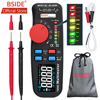 BSIDE ADM92CL Digital Multimeter cool Voltmeter True RMS 6000 Counts Auto-Range Voltage Amp Ohm Hz Cap Temp Diode Continuity T