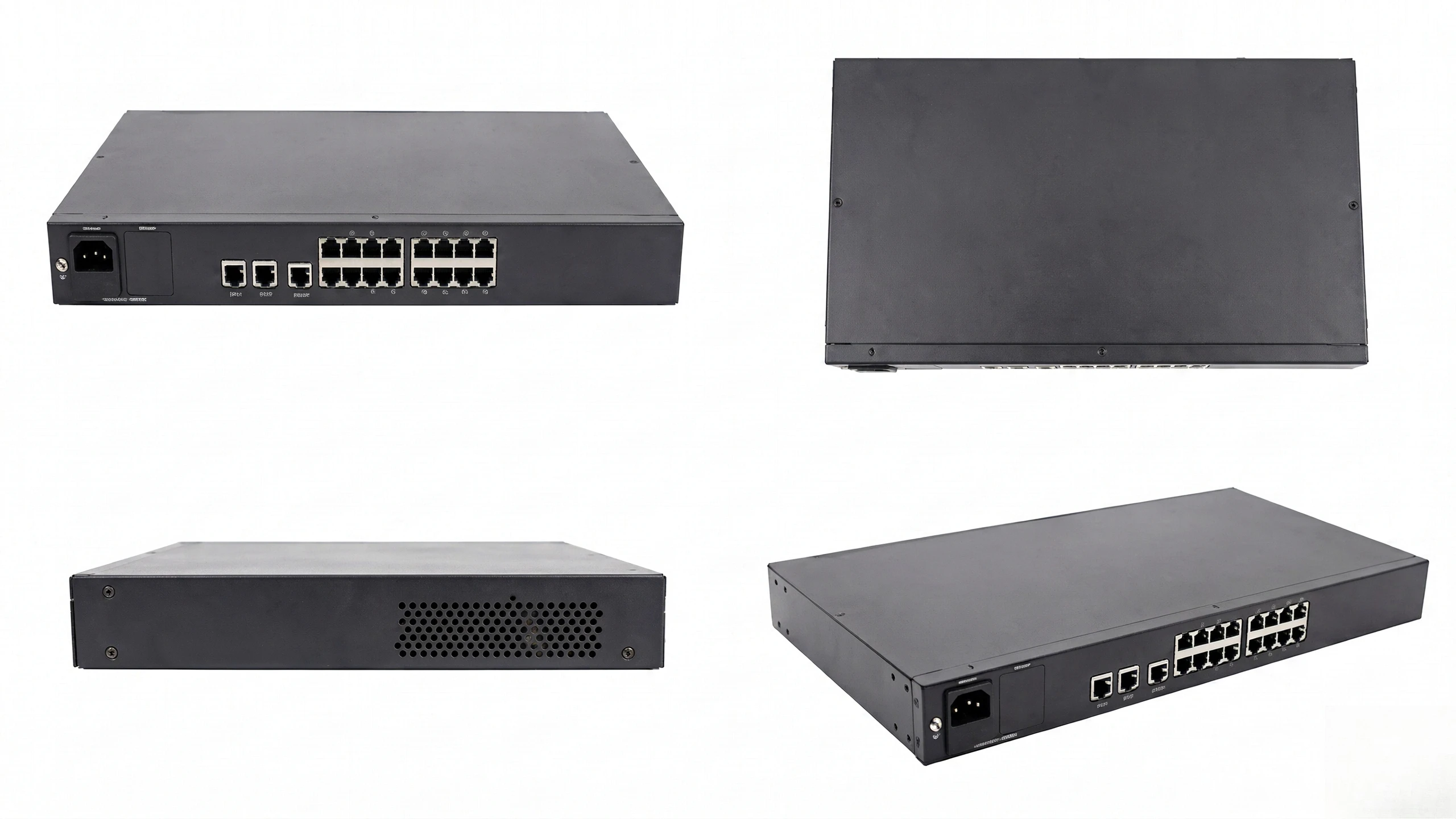 UTEK UT-6816-E Industrial 16-Port RS-232 RS422 RS485 to Ethernet Serial Device Server DIN-Rail