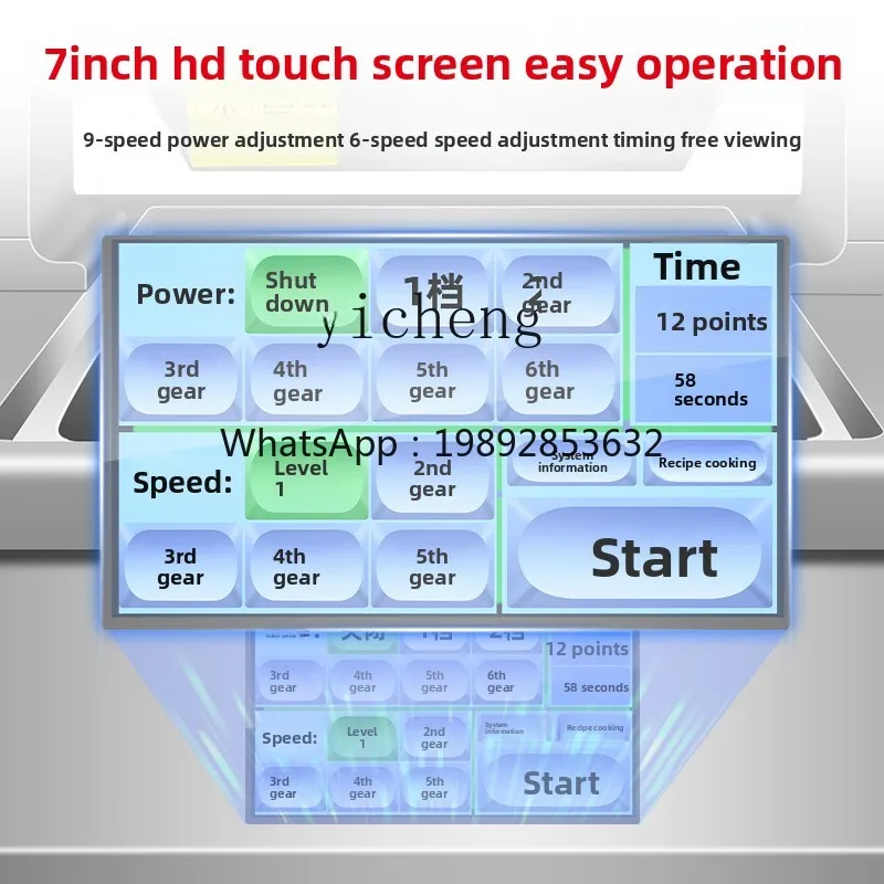 ZZ commerciële elektrische verwarming desktopkast volautomatische kookrobot kantine gebakken rijstnoedels