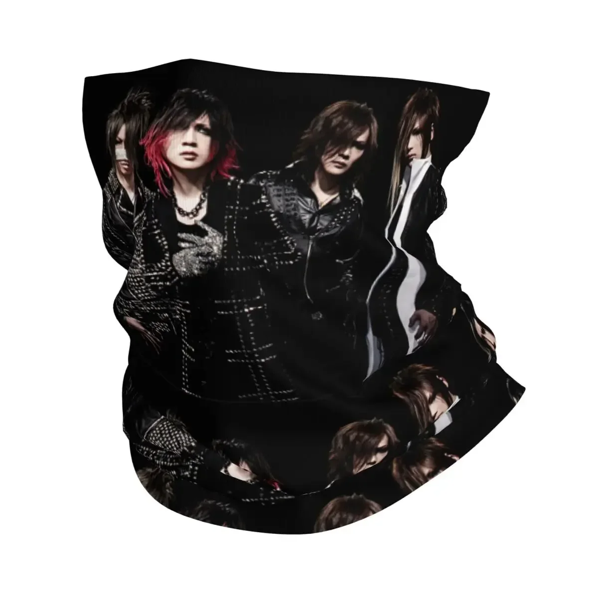 Japan Rock The Gazette Band Bandana cubierta para el cuello bufanda mágica impresa máscara facial multiusos para hombres mujeres adultos invierno