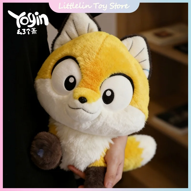 new-yoyin-official-40cm-xiao-man-fox-plush-doll-cute-cartoon-soft-stuffed-toy-home-sofa-ornament-anime-peripheral-birthday-gift