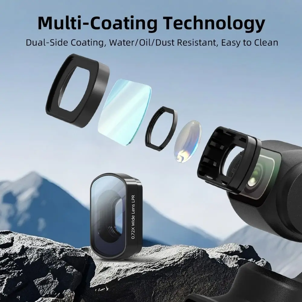 HD Opitical Glass Wide-Angle Lens Filter Augmented Lightweight Beauty Filter Magnetic Brightening Filter for DJI Osmo Pocket 4 3
