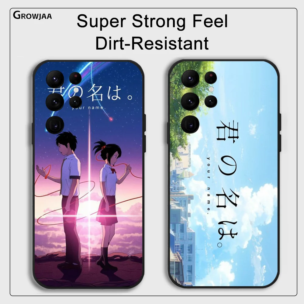 

Your N-Name Anime Phone Case for Samsung Galaxy S24 Ultra S22 S23 Ultra S21 S20 5G Protective Silicone TPU Funda Anti Drop Cover