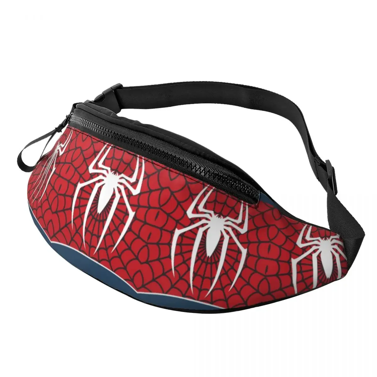 Cool Spider Web Fanny Pack Men Women Crossbody Waist Bag for Travel Cycling Phone Money Pouch