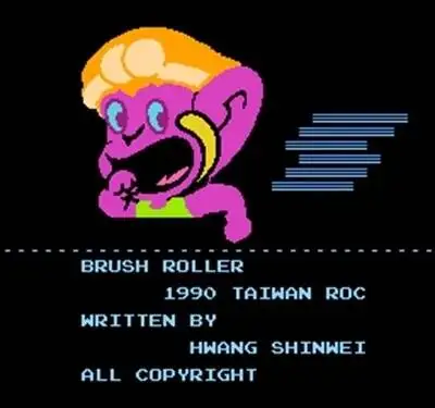 Brush Roller 60 Pin Game Card Free Region For 8 Bit Video Game Player