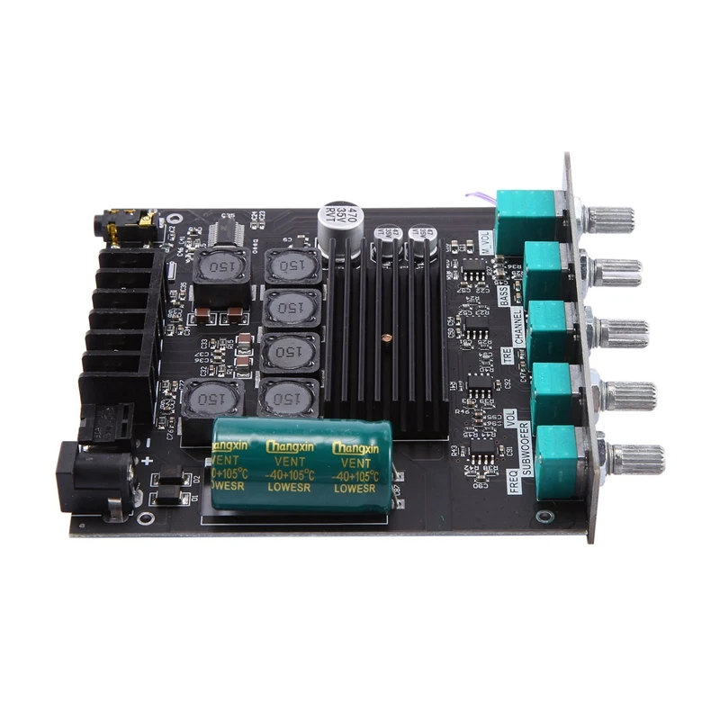 2X ZK-TB21 TPA3116D2 Bluetooth 5.0 Subwoofer Amplifier Board 50WX2+100W 2.1 Channel Power Audio Stereo Amplifier Board