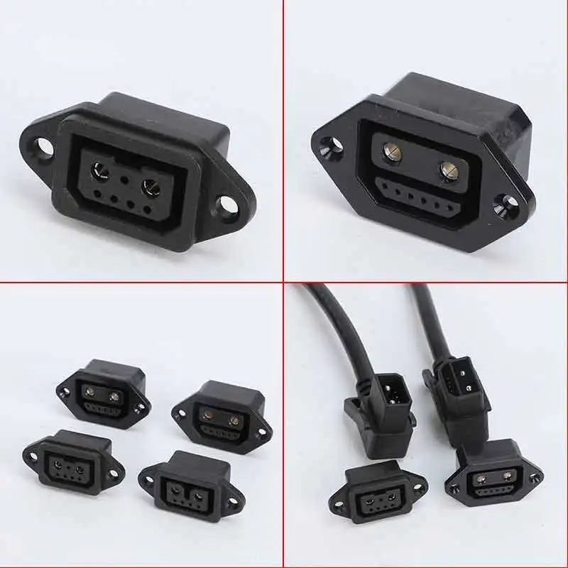 Niu Electric Scooter Conversion Plug 2+4 /2+6 New Energy Charging Connection Cable Power Plug with 0.5 M Cable Connector