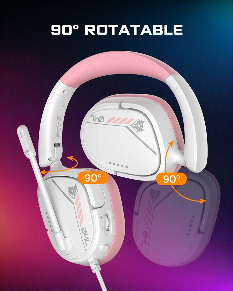 NUBWO HG04L Gaming Headset for PS5/PS4 Xbox Series X|S/Xbox One Switch 250g Lightweight Clear Unidirectional Mic 3.5mm Jack - view 5