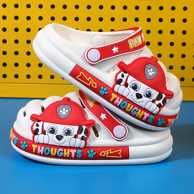 Genuine Paw Patrol sandali antiscivolo bambini estate Kawaii pantofole da spiaggia Marshall macerie Skye Rocky Slipper scarpe con suola morbida