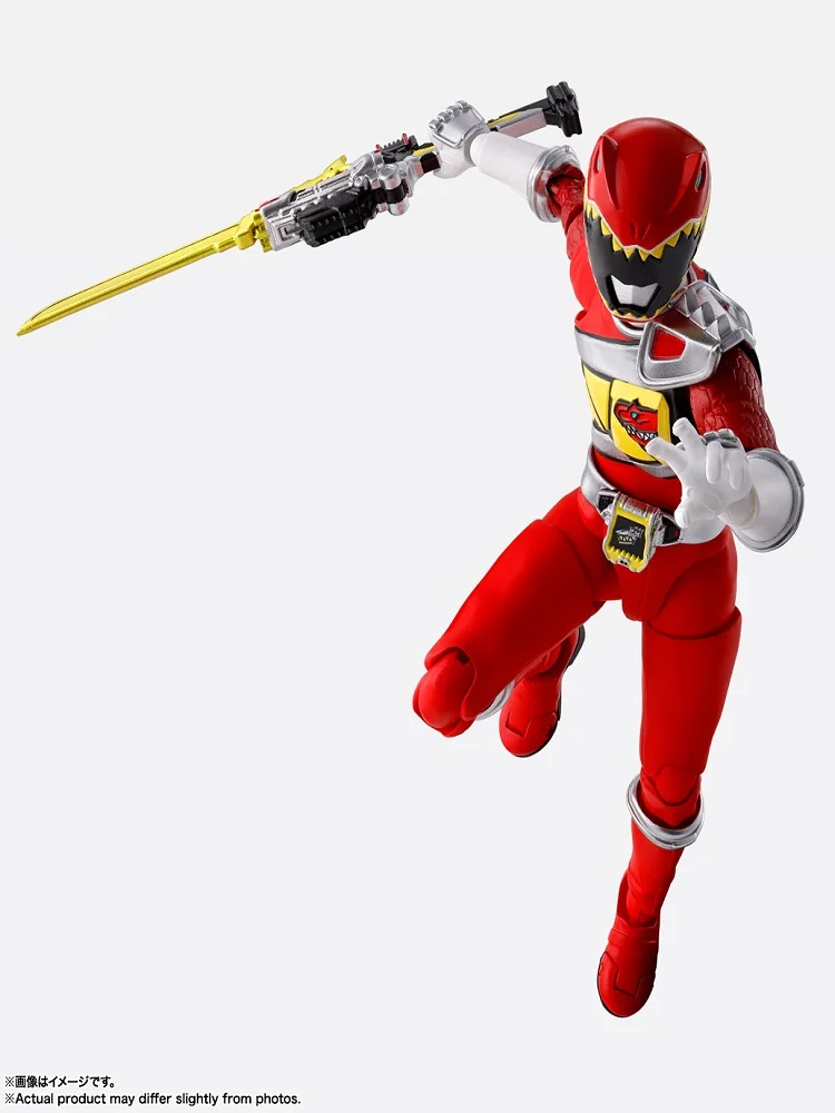 Bandai SHF Shinkocchou Seihou Zyuden Sentai Kyoryu Red Daigo Kiryu Action Figure In Stock