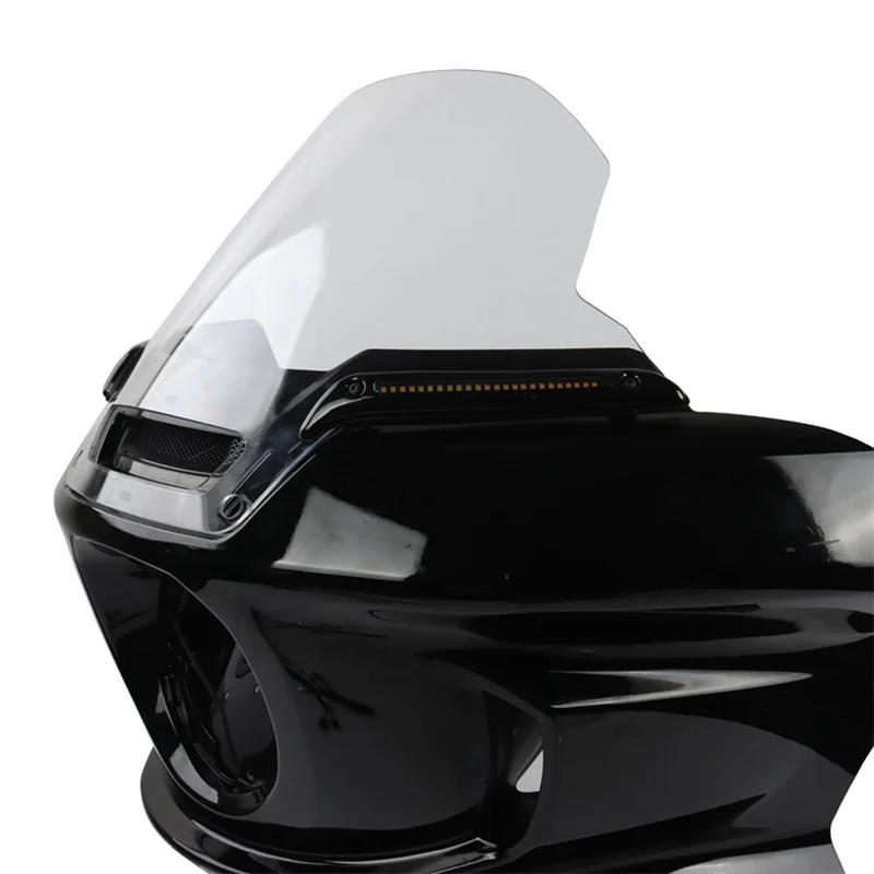 

A85E-Motorcycle WHITE RUN LIGHT Windshield Decorative Light For Softail Low Rider ST El Diablo FXRST FXLRST 2022-2024